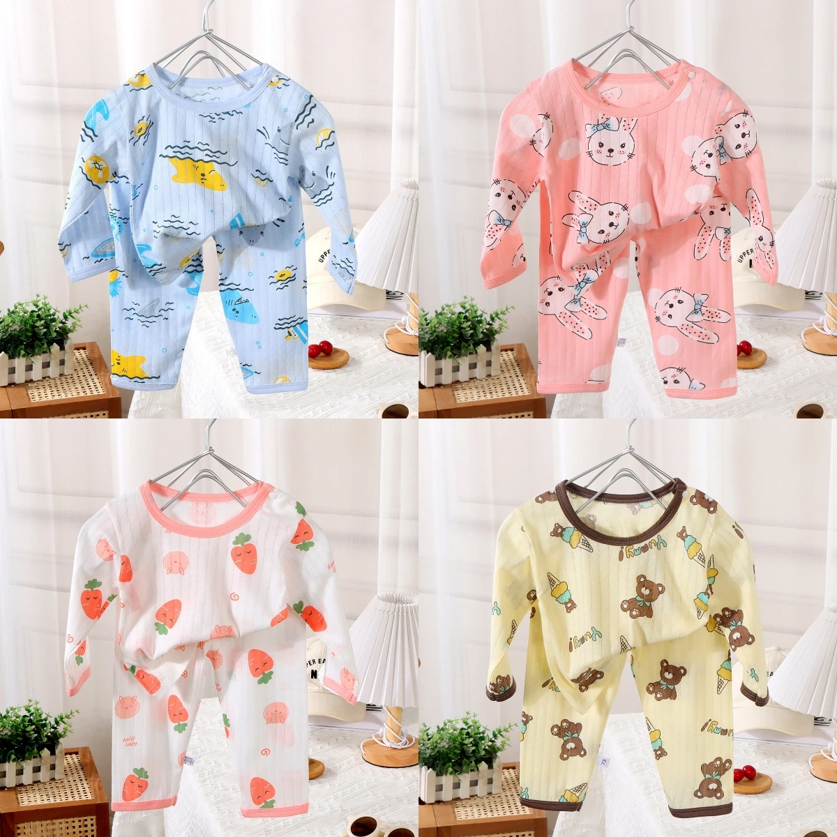 Baby Clothing Crochet - 2024 nowe dziecięce bawełniane ubrania domowe