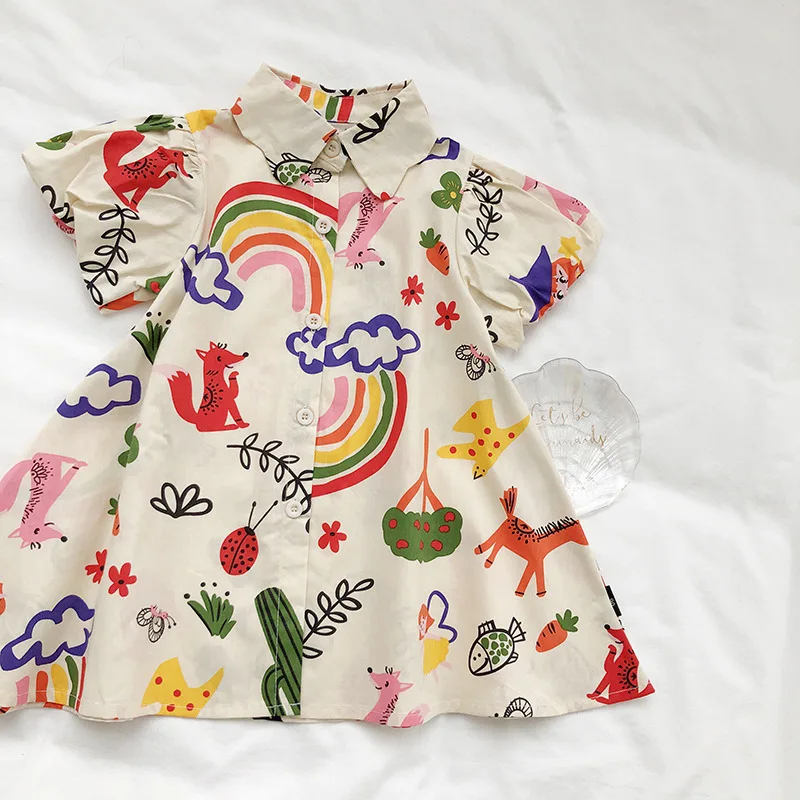 Baby Clothing Line - 2-8T maluch dziecko dziewczynka sukienka letnie