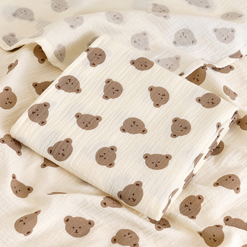 Muslin Swaddle Wrap - Kocyk dziecięcy muślinowy owijany noworodek 2-warstwowy
