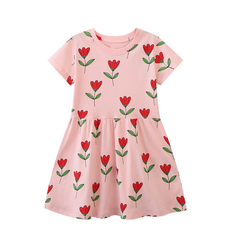 Baby Clothing Line - Skoki metrów 2-7T księżniczki dziewczyny sukienki