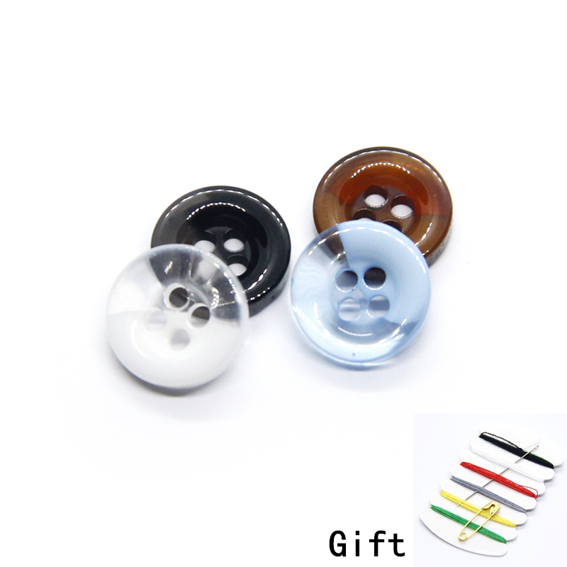Baby Clothing Quality - 9/10/11mm przezroczyste małe guziki do koszuli