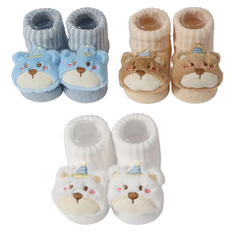 Baby Clothing Crochet - 3 pary/zestaw skarpetek dziecięcych dla dziewczynek