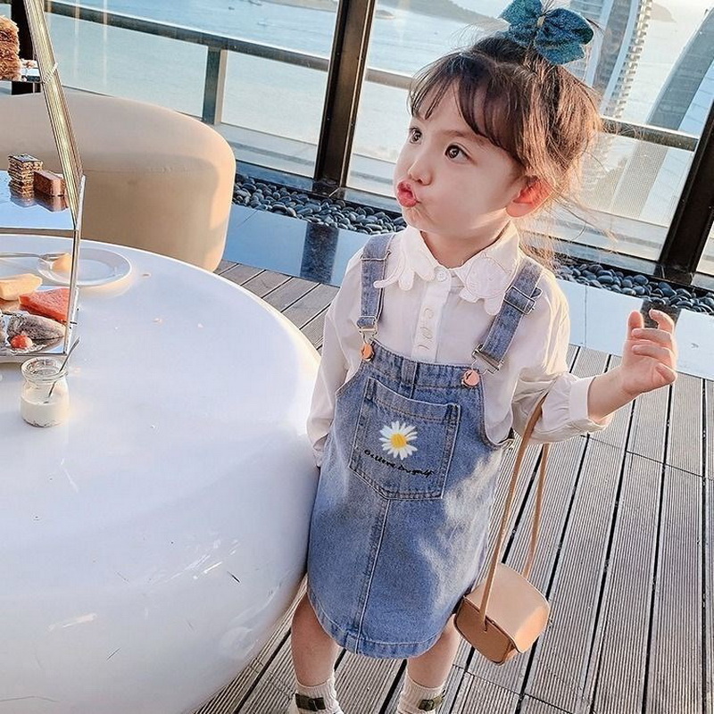 Baby Clothing Line - 2-10Yrs Baby Girl Jean sukienka na