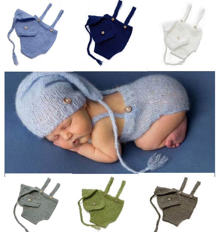 Baby Clothing Crochet - 2 sztuk/zestaw szydełkowy strój dla noworodka