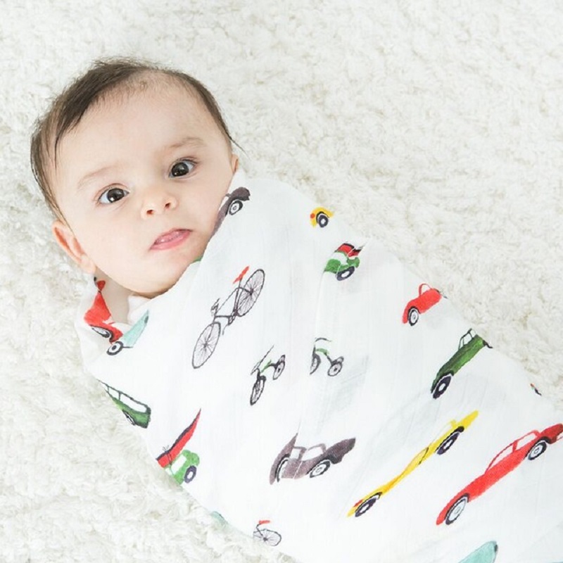 Muslin Swaddle Wrap - Kocyk muślinowy dla niemowląt, bardzo miękki,