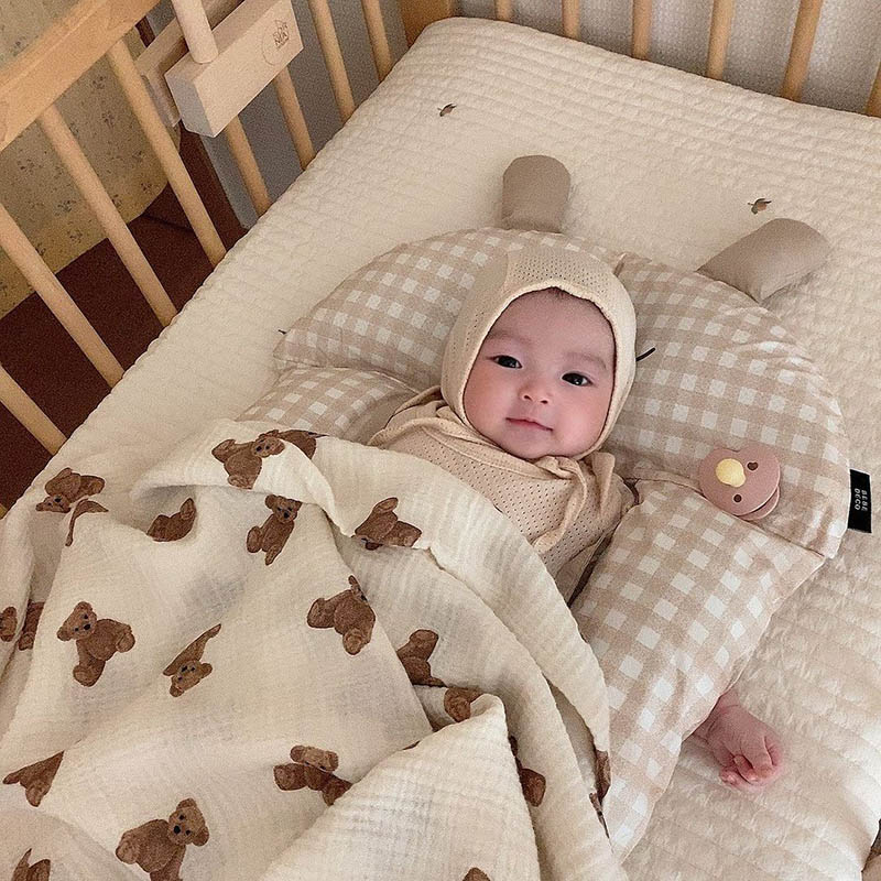 Niedźwiedź Print Koce dla niem – Muslin Swaddle Wrap recenzja i cena