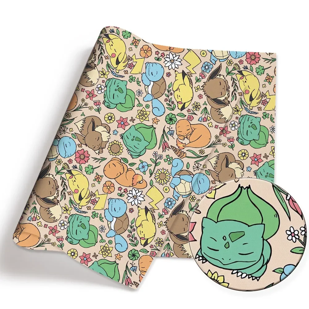 Pokemon Cartoon Fabric140 * 50 – Baby Clothing Quilt recenzja i cena