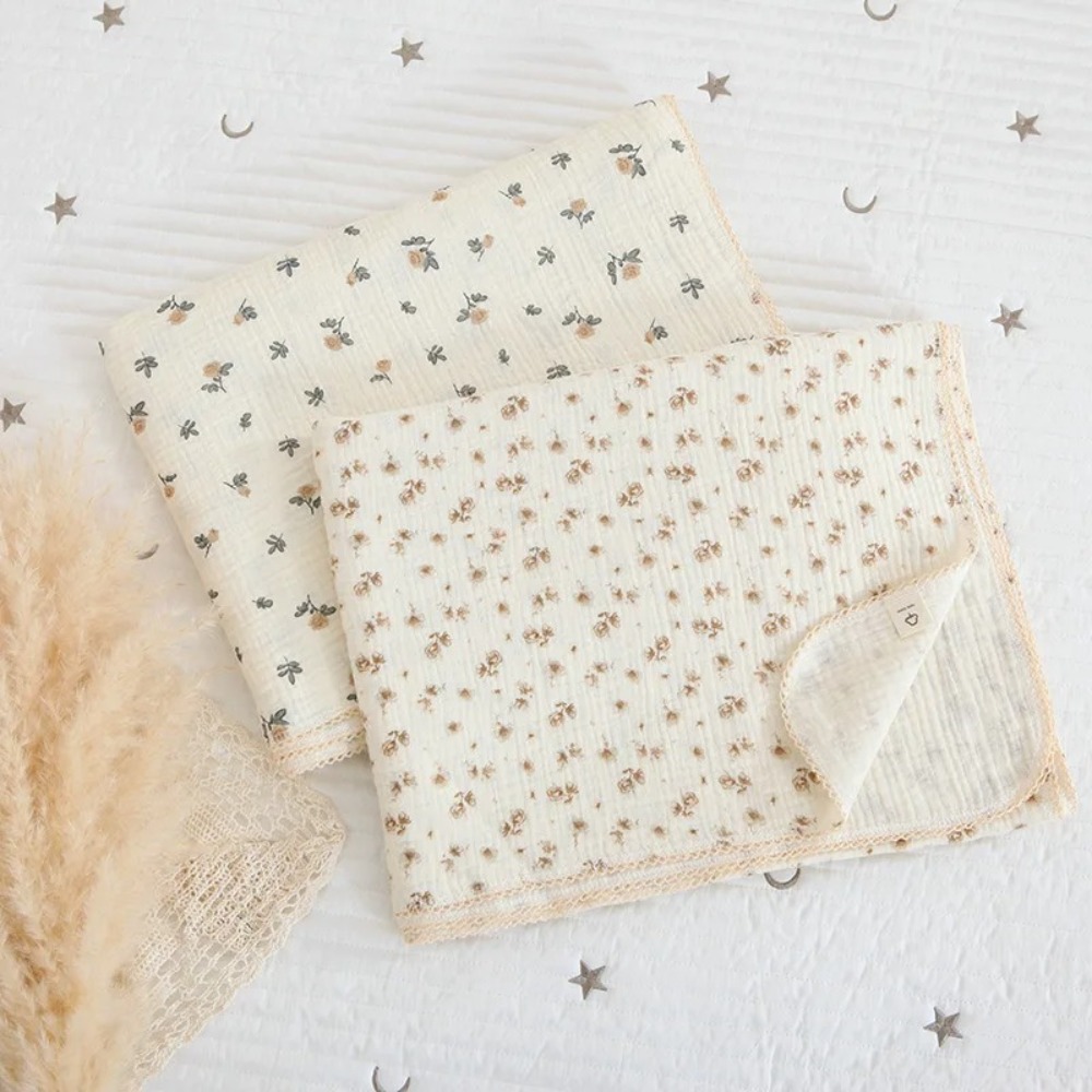 Miękki, kwiecisty kocyk muślin – Muslin Swaddle Wrap recenzja i cena