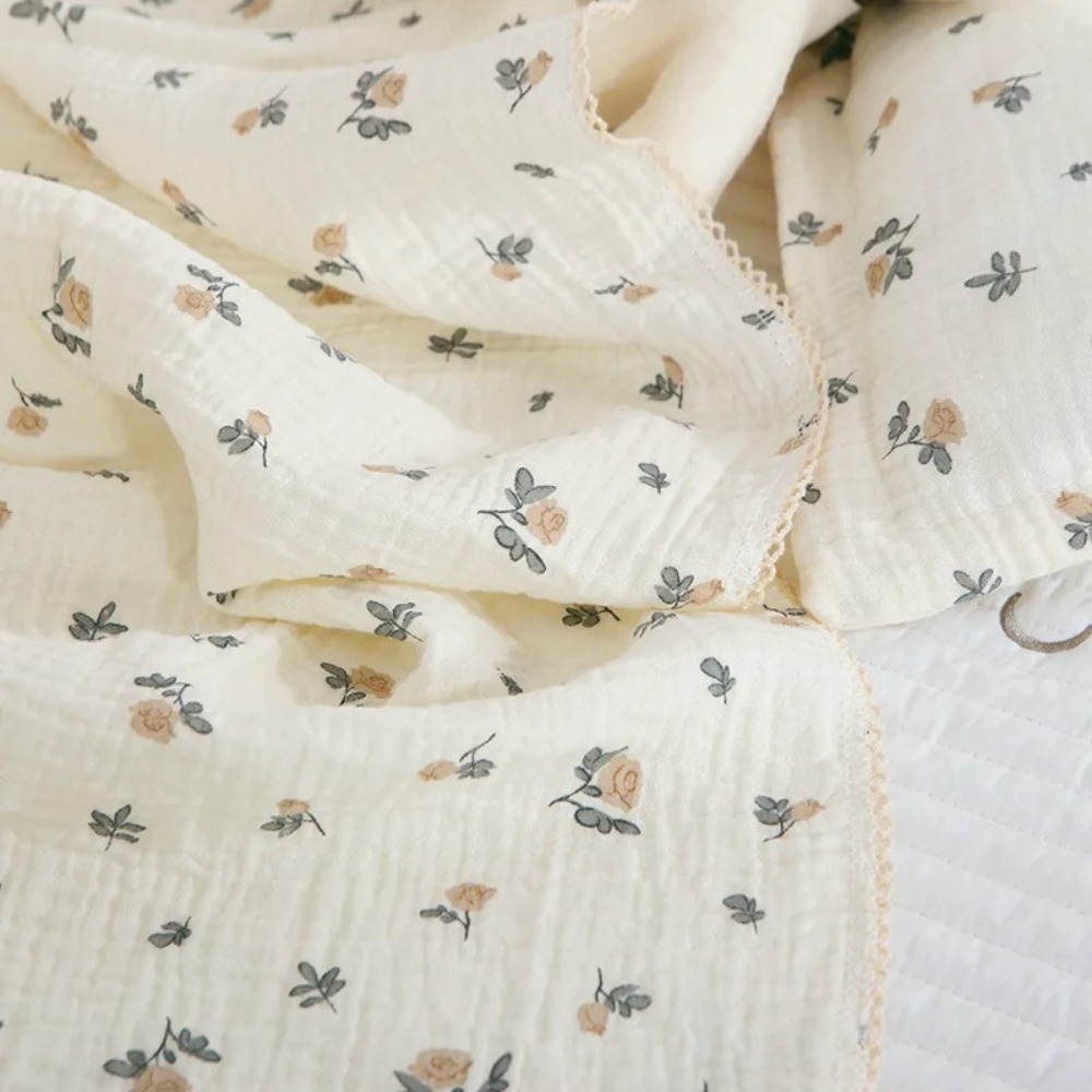 Miękki, kwiecisty kocyk muślin – Muslin Swaddle Wrap recenzja i cena