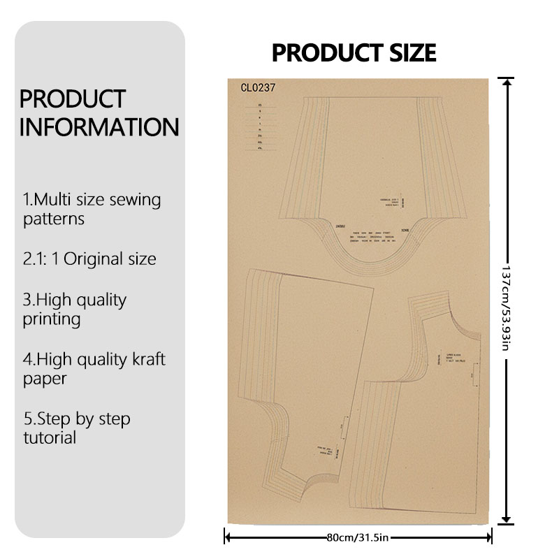 Wzory do szycia lnianych bluz  – Baby Clothing Patterns recenzja i cena